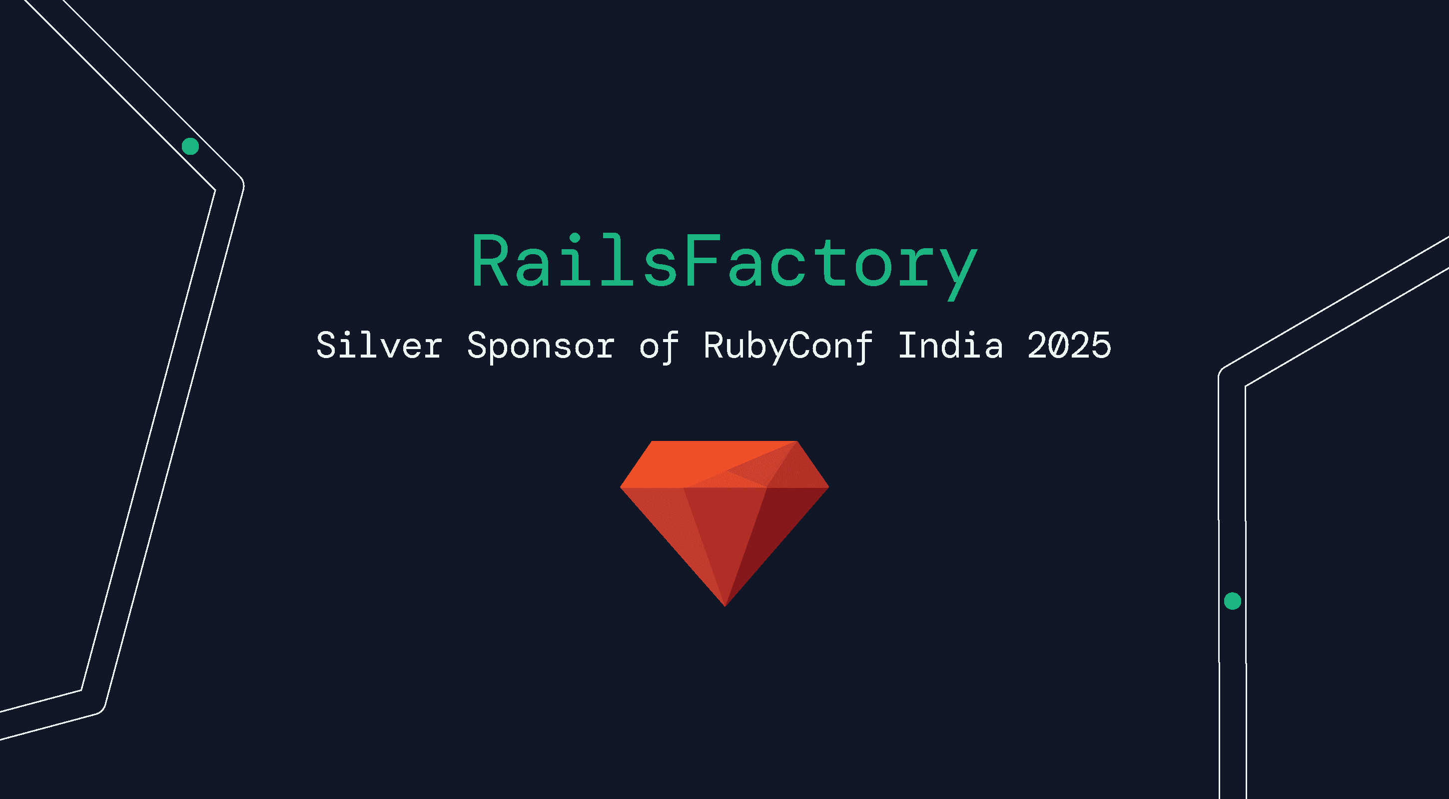 A Red Ruby at center with dark background